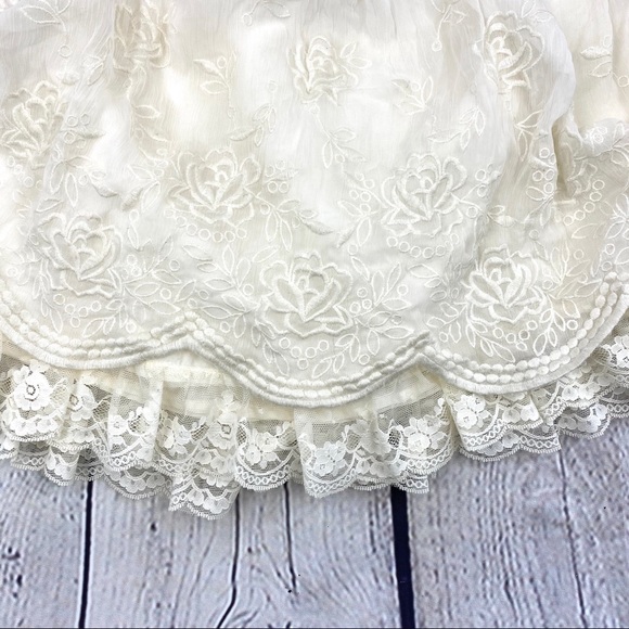 Abercrombie & Fitch lace chiffon shirt size M - Picture 7 of 7